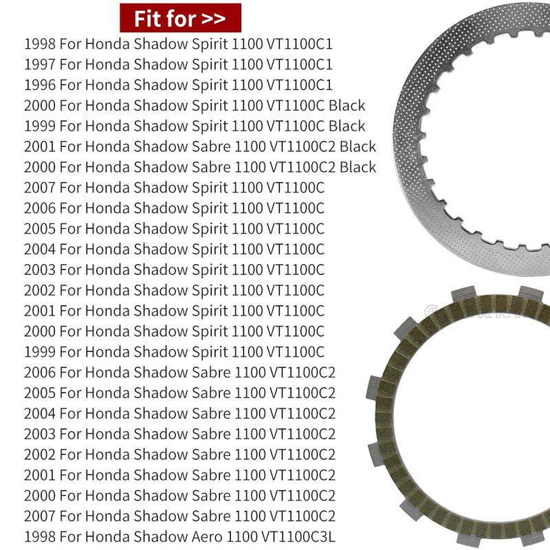 Clutch & Cover Gasket Kit Compatible with Shadow ACE 1100