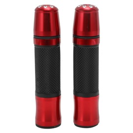 HOPESPANNER 7/8" 22mm 15/16" 24mm Universal Motorcycle Hand Grips Cover Non Slip Aluminum Alloy Rubber Handle Bar Throttle Grips Red 1 Pair