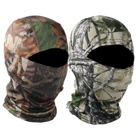 Unbranded 2 PACK Tactical Camo Balaclava Ski Hunting Full Face Mask for Outdoor Face Cover