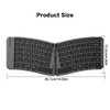 JOMAA Ergonomic Folding Bluetooth Keyboard,Portable Keyboard for Business Travel, for