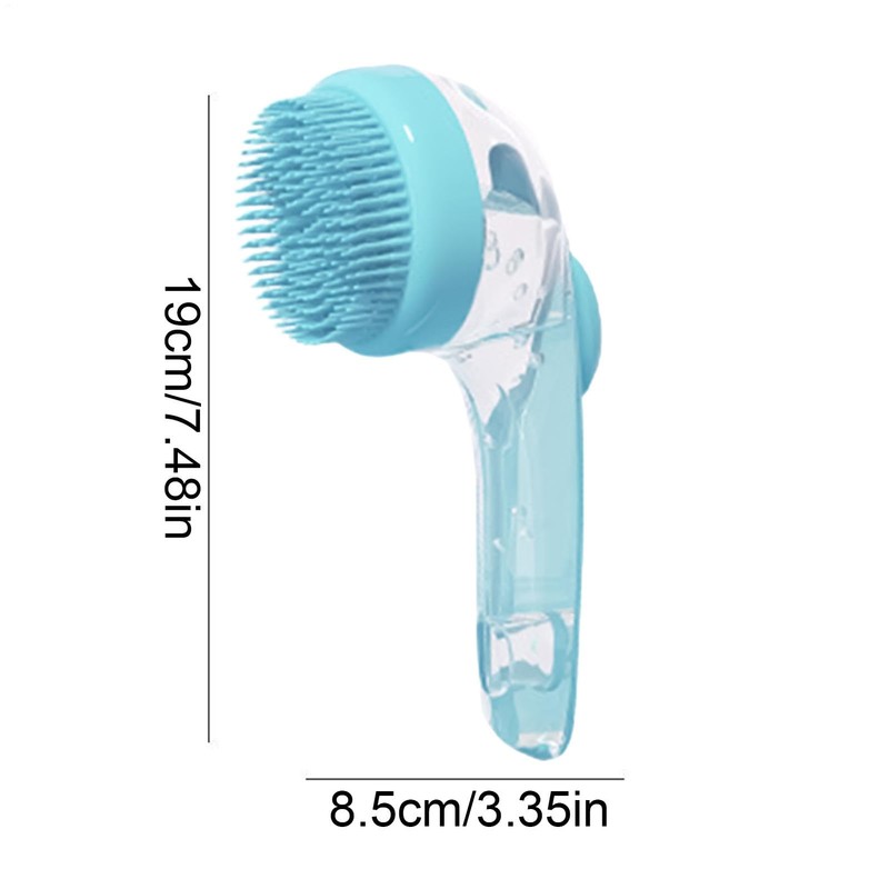 Dog Bath Brush | Kitten Shower Comb with Soap Dispenser,Pet