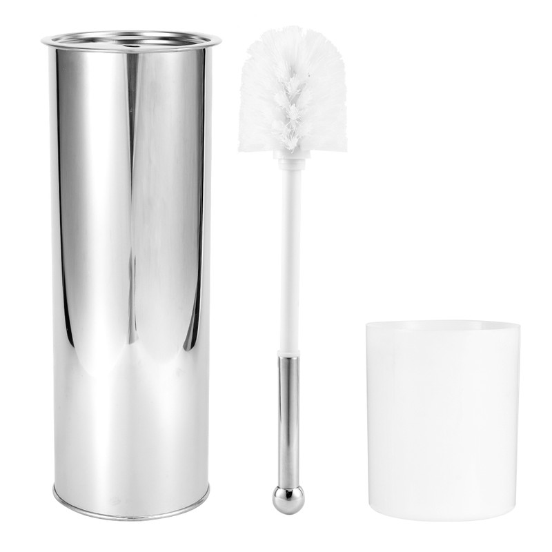 Household Stainless Steel Toilet Brush Cleaner Set Bathroom Cleaning Kit