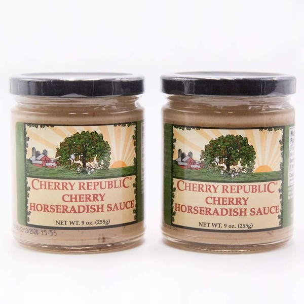 Cherry Republic Cherry Horseradish Sauce - Michigan Cherries - Spicy and Sweet - 9 oz Jar