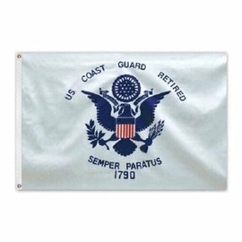US Coast Guard Retired Outdoor SUPER Poly Flag 3'x5' (RETIRED USCG FLAG)
