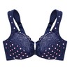 Glamorise Women's Bra, Navy print, 85C