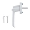 SCHÜCO Window handle with push button, window handle with lock