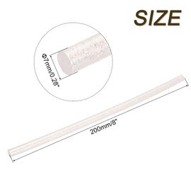 sourcing map 30pcs Mini Hot Glue Sticks for Mini Glue Gun, 8-inch x 0.28-inch Glue Gun Sticks for Art DIY Craft, Glitter Clear White