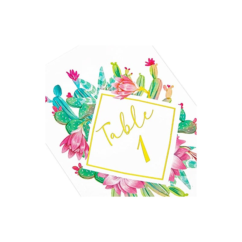 Números de mesa de boda suculentos, 1 – 25, decoración