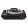 Elite Gourmet ESB100B Countertop Single Coiled Burner Electric Hot Plate,