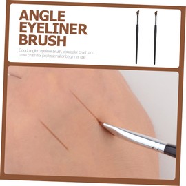 Baluue 2sets for Beginners Professionals Eyeliner Brush Angled Eyebrow Brush Concealer Kit 2pcs*2