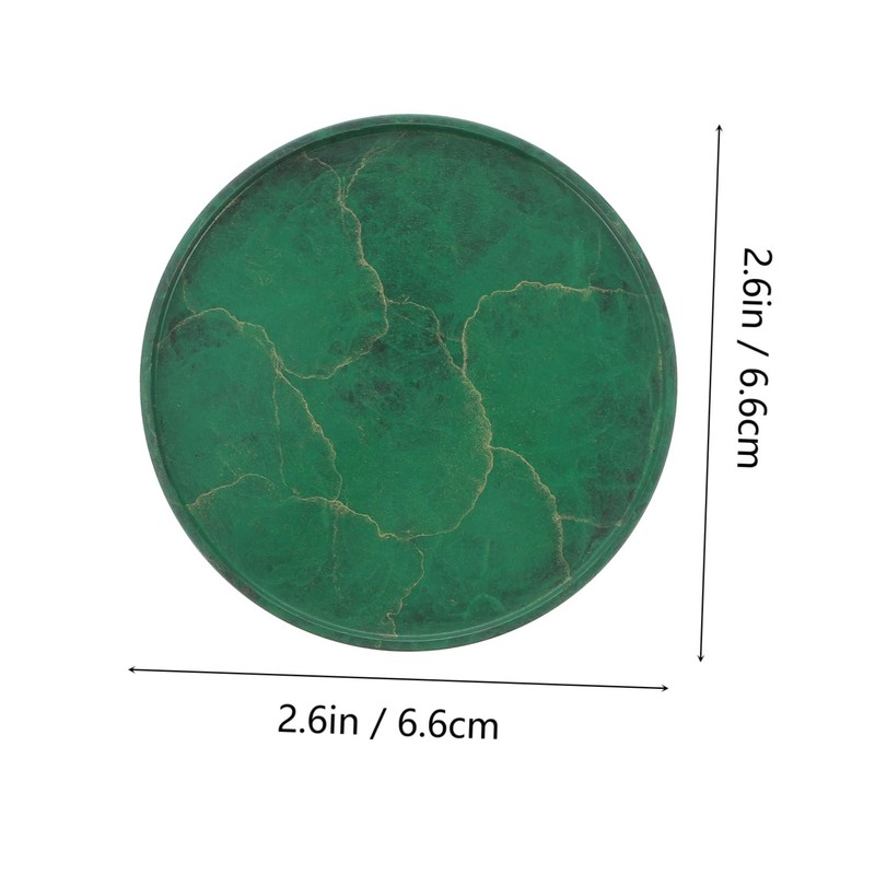 Mobestech Brass Coasters for Drinks Round Heat Resistant Coasters Protect