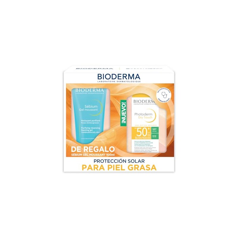 BIODERMA, Pack Protector Solar Piel Mixta Grasa, Photoderm Dry Touch