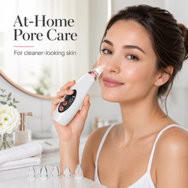 USB Rechargeable Blackhead Remover – Adjustable Suction Pore Vacuum Cleaner with Water-Cycle Facial Cleansing Design