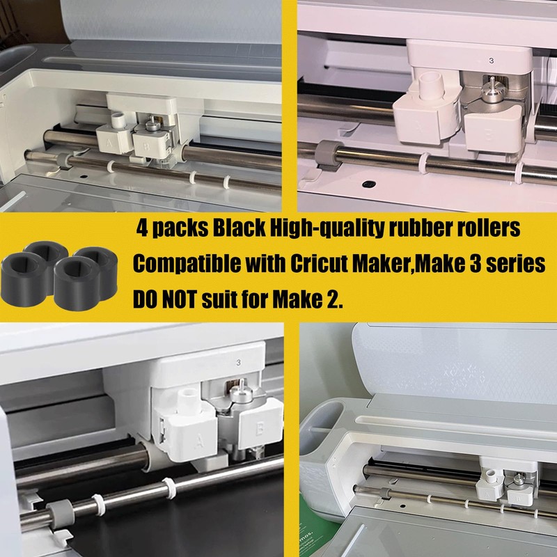 26 Packs Rubber Roller Replacement for Cricut Maker 3 Series