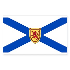 CafePress Nova Scotia Flag Rectangle Sticker Rectangle Bumper Sticker Car Decal