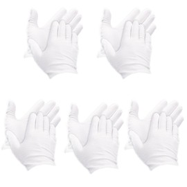 5 Pcs Cotton Gloves, Cotton White Gloves for Eczema, Thickened Stretchable Moisturising for Eczema, Jewellery, Dry Hands, Hand and Feet Care