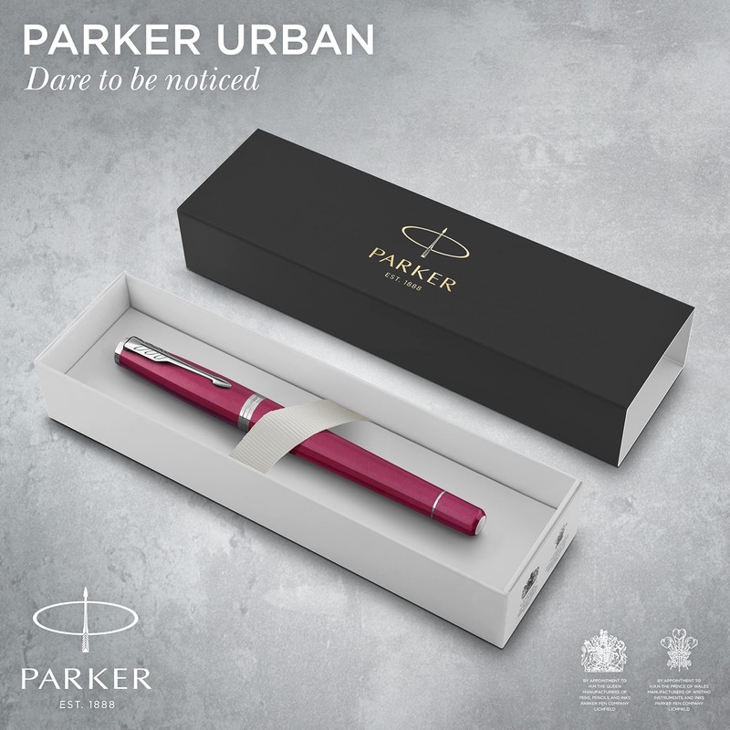 Parker Urban Premium Fountain Pen | Vibrant Magenta with Chrome