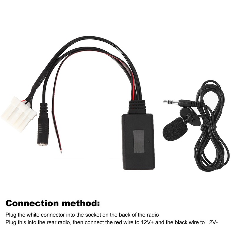 AUXin Cable Adapter Car Bluetooth 5.0 Microphone Fit for Mazda