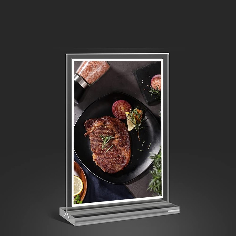 VOANZO 6pcs A5 Menu Holder with Acrylic Base and Frame