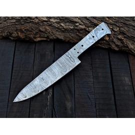 Jayger Handmade Kitchen Knife Blade | Damascus Steel | Heat Treated | Shrap | (K-5)