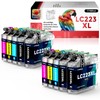 Halloya LC223 Ink Cartridge - Compatible Replacement for Brother LC223