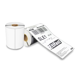 Etiqueta termica de 4x8 (102x203mm) Rollo Generico Economico con 200 etiquetas, Ideal para mercado envios, envió directo, Guias de paqueteria, Marketplaces, Para impresoras de escritorio de etiquetas