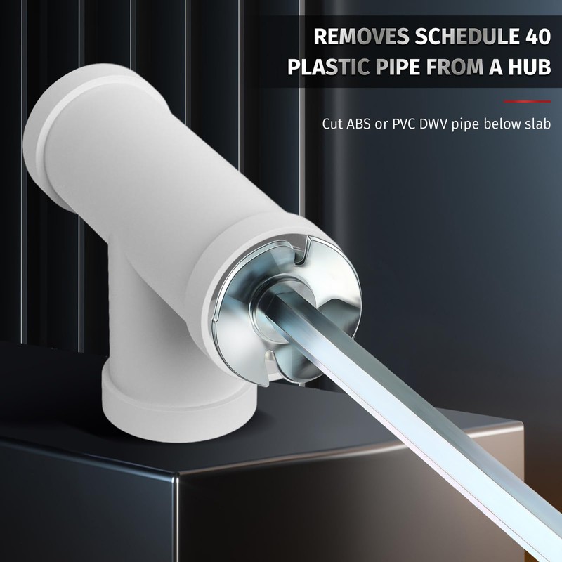Plumbing PVC Fitting Socket Saver, Pipe Reamer Cutter for Removing