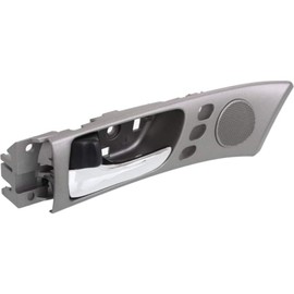 For Lexus ES330 2004 2005 2006 Interior Door Handle Front, Driver Side Gray bezel with chrome lever | With door lock button| Trim: Base
