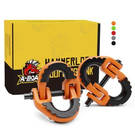 A-BOAR 1/2 Safety Chain Connector Link, 2pack Hammerlock Coupling Link for Trailer Chains Connect, Drop Forged Steel Tow Hitch Safety Chain Connector Link, Orange