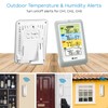 Indoor Outdoor Thermometer Wireless with 3 Sensors, 4.5 Inch Display