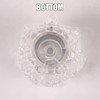 Ryutain Transparent Crystal Shower Knob Replacement 2 Piece Dual Control