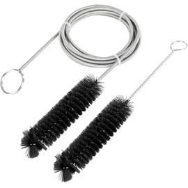 CPAP - Cepillo de limpieza de tubos flexible de 7 pies + cepillo de cerdas de alambre de acero inoxidable práctico de 17,7 cm, se adapta a tubos estándar de 22 mm de diámetro