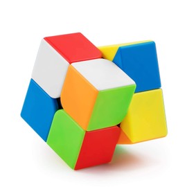 Magic Cube XMD Competition Cube, Set of 2, 2x2, 3x3, Magic, 6-sided Complete Strategy, Pop-Prevention, Brain Training, Educational Toy, Recommended Age: 6 Years Old and Up (Stickerless Competition