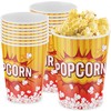 Leakproof, Super Durable 32oz Disposable Popcorn Bucket Tubs 50 Pack.