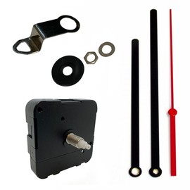 New Quartz Reverse Backwards Barbers Ticking Clock Movement Mechanism Motor 160mm Long Black Hands Rotate In Reverse (Single Pack)