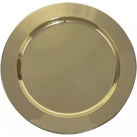 Baum Brothers Set De 6 Plato Base De Acero En Color Dorado Kb-09