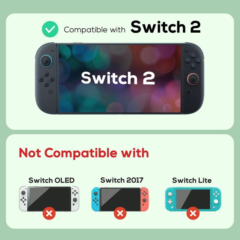TIKOdirect Protective Case for Switch 2, Hard PC Shell and