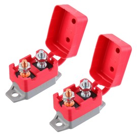 EPLZON 40A 12V-24V Automatic Reset Circuit Breaker with Cover Stud Bolt for Battery Chargers Trucks Car Engines and More(2pcs)