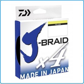 Daiwa J-Braid X4 270m Yellow 0.21mm