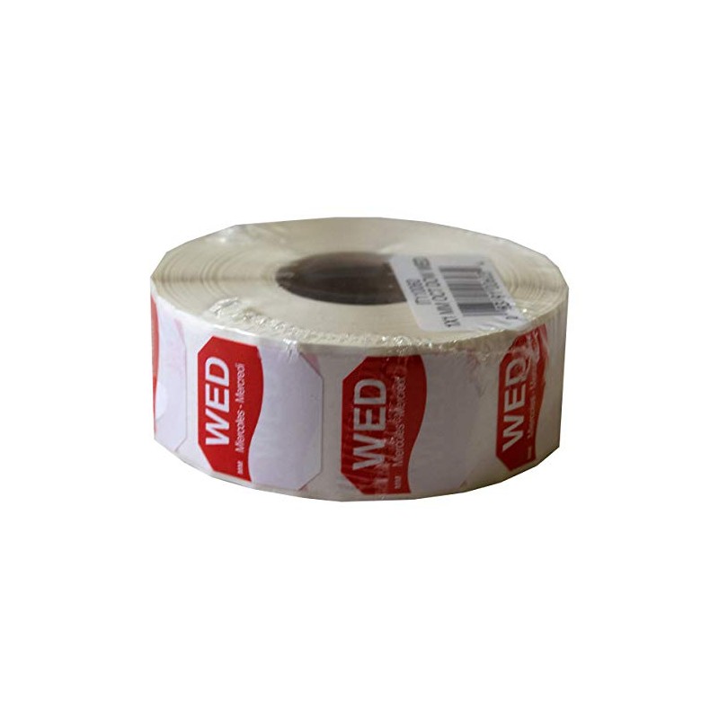 DayMark Day of The Week 1" x 1" Removable Label,
