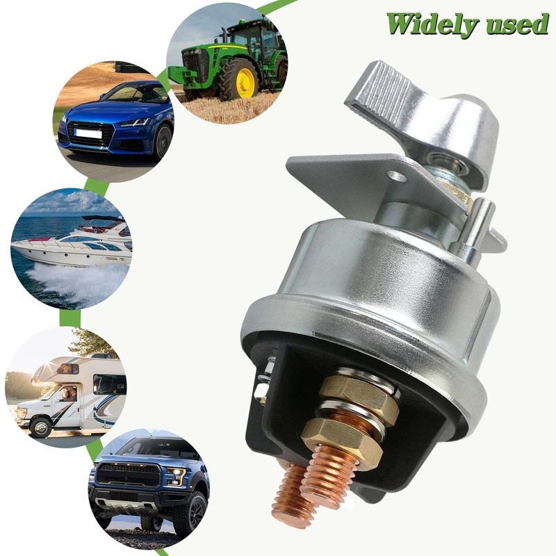 Tesmirror Master Battery Disconnect Switch - Silver 2000 Amp Master