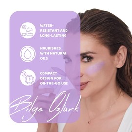 BILGE OZTURK Farbiger Sonnenschutzstift SPF 50+ UVA/UVB Schutz Gesichtssonnenschutz für Empfindliche Haut, Schnell Einziehend, Wasser und schweißbeständig, Reisegröße, für Kinder geeignet 5 floz Lila