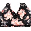 Mycoco Top de natación halter para mujer, cuello en V,
