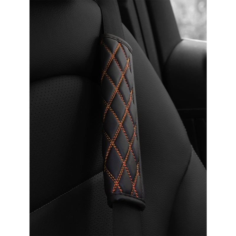 Bittwee Car Seat Belt Pads, 2PCS Leather Seatbelt Covers Protect