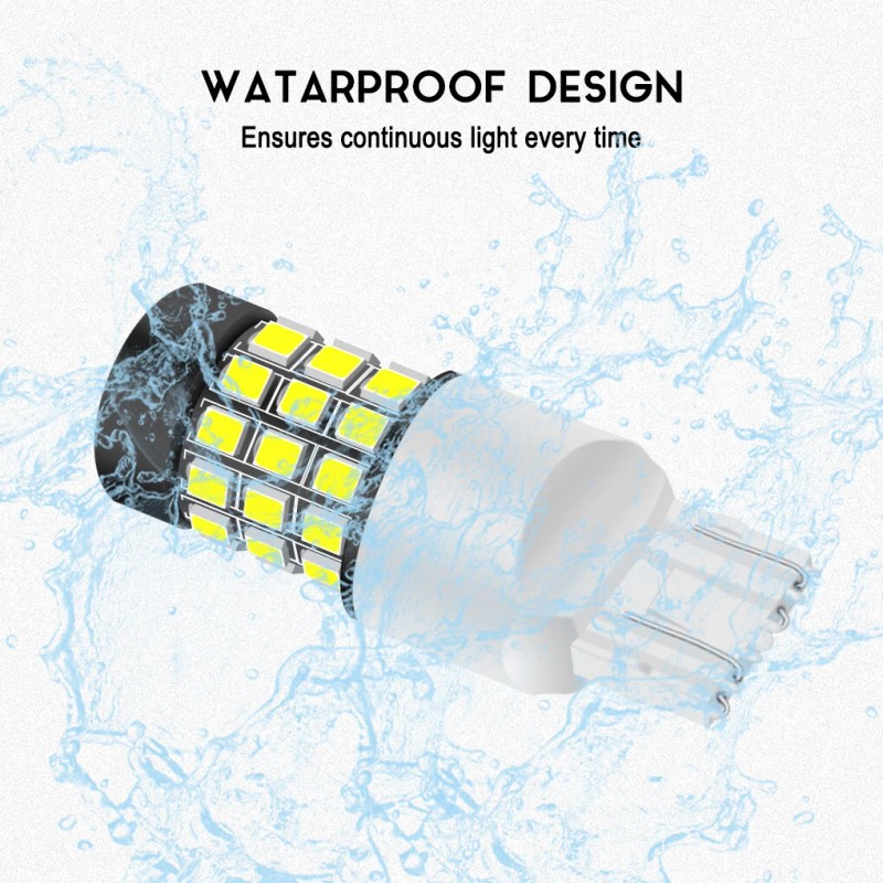 GLOFE 7443 LED Strobe Flashing Reverse Light Bulbs Bright Lamps