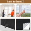 150 x 250 cm Portable Blackout Roller Blind, Stick-On Blackout