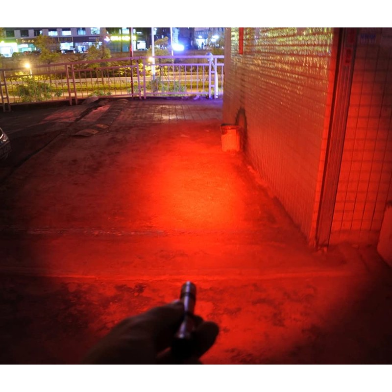 WONDSUNSON 2X Red Light Pen Type Penlight Flashlight One Mode