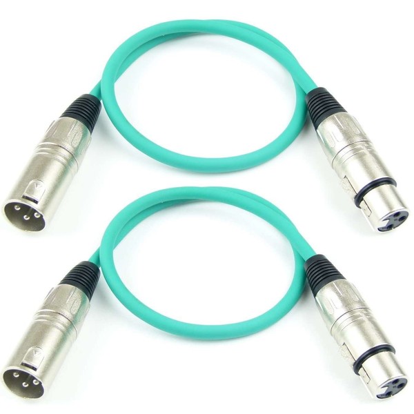 Adam Hall Cables K3MMF0050GRN Microphone Cable XLR Female to XLR
