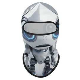 Cartoon Robot Ski Mask Cover Balaclava Full Face Mask Winter Face Cover Cooling Neck Gaiter UV Protection for Men Women Outdoor Sports Motorcycle Riding