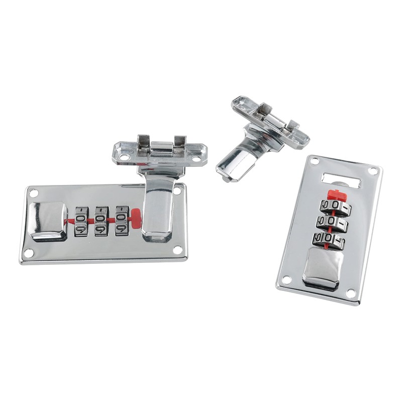 JianLing Combination Lock, Silver, Keyless, 3-Digit Password, Easy to Install,